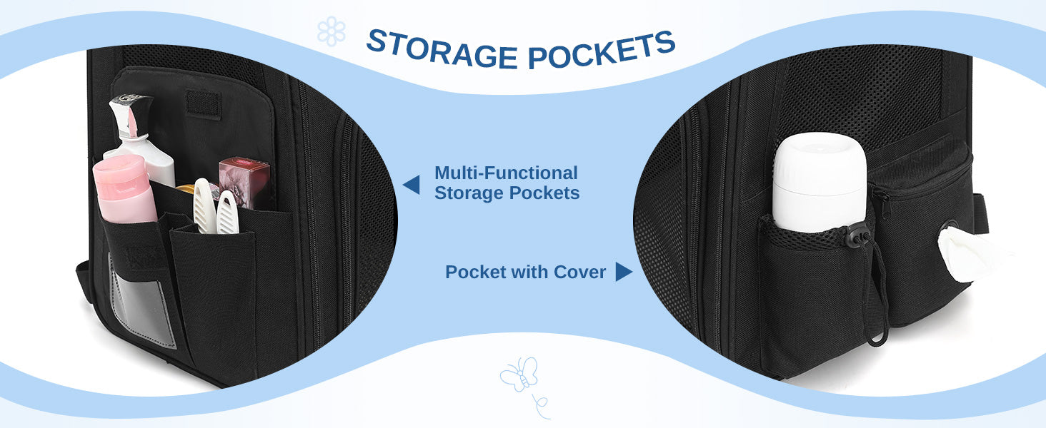 Dogat Pet Backpack Portable  & Breathable Cat/dogs Carrier with Mesh Window Foldable