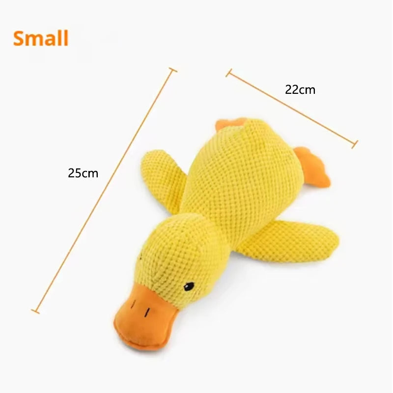 Patito Amarillo Abrazable: El Juguete de Peluche que Acaba con el Aburrimiento y Trae Paz a Tu Perrito