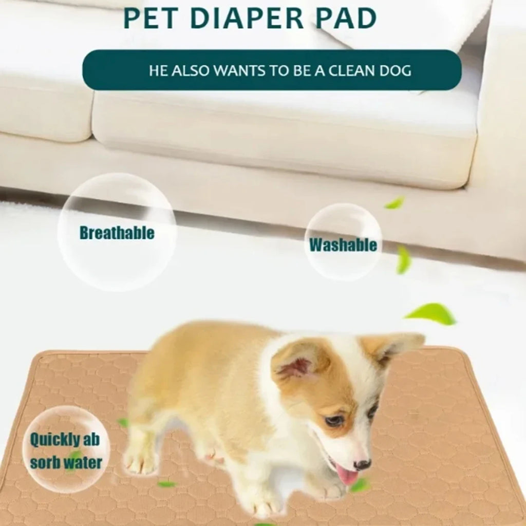 Winter Dog Pee Pad Reusable Washable Dog Urine Mat Car Seat Floor Sofa Waterproof Absorbent Puppy Cat Training Pet Supplies
