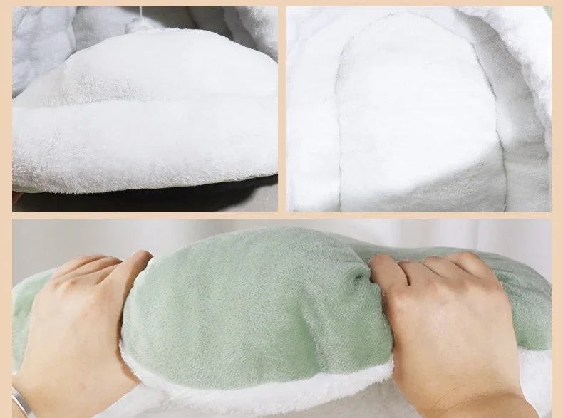 New Cute Mongolian Yurt Pet Nest Home Pet Supplies Semi Closed Panda Nest Fun Cat Playful Autumn and Winter Warm Dog Nest