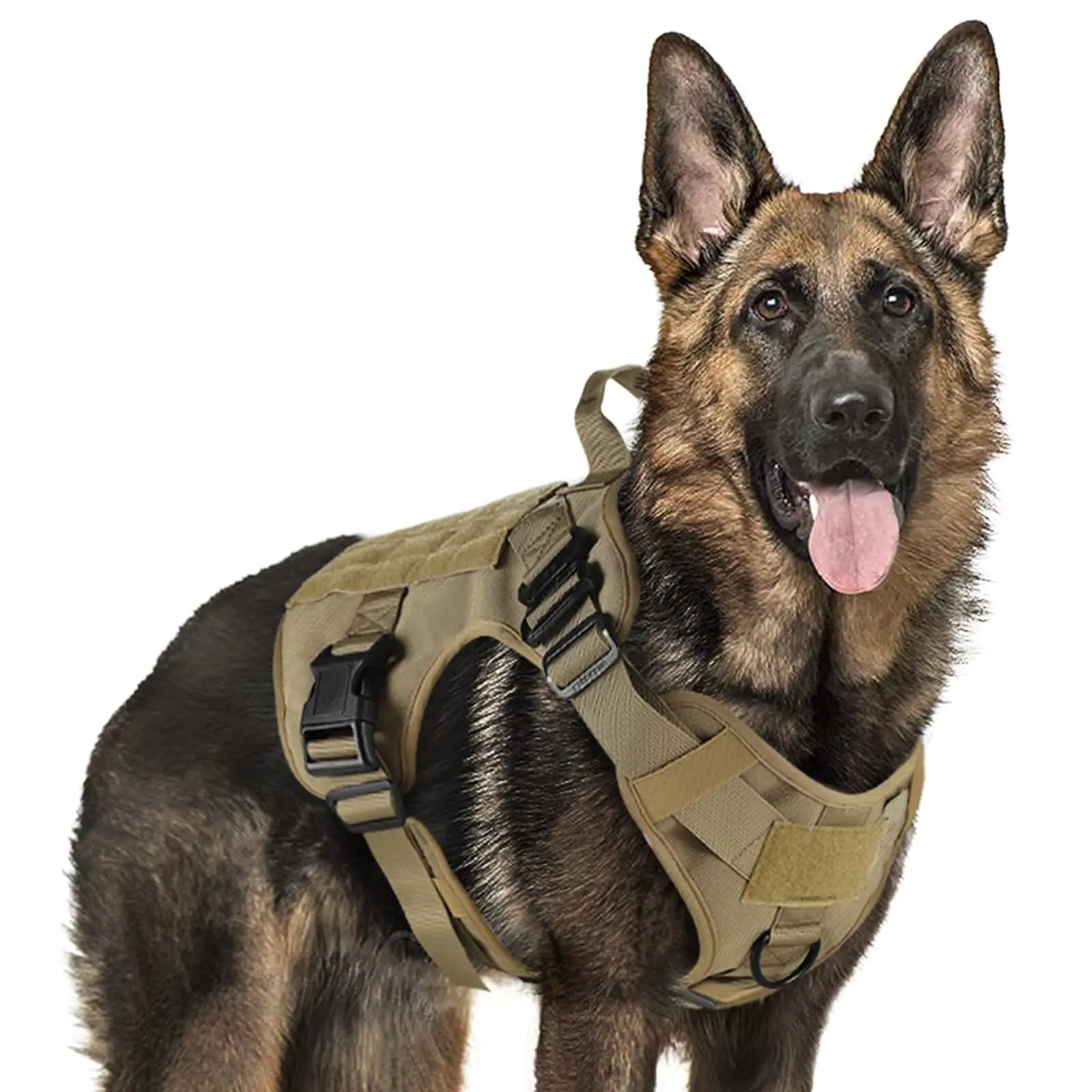 Military Large Dog Harness Training Pet Vest for French Bulldog