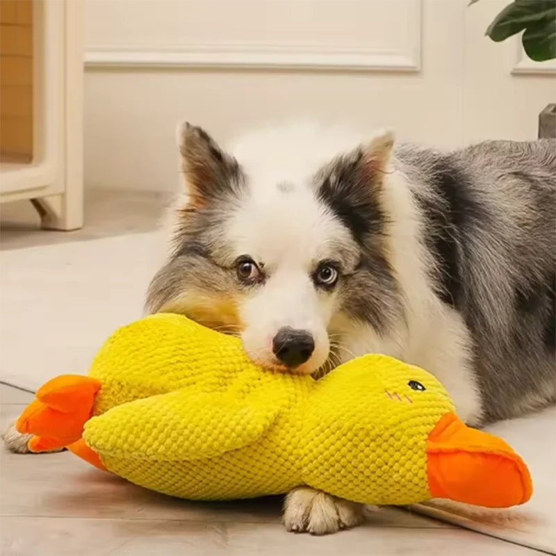 Patito Amarillo Abrazable: El Juguete de Peluche que Acaba con el Aburrimiento y Trae Paz a Tu Perrito