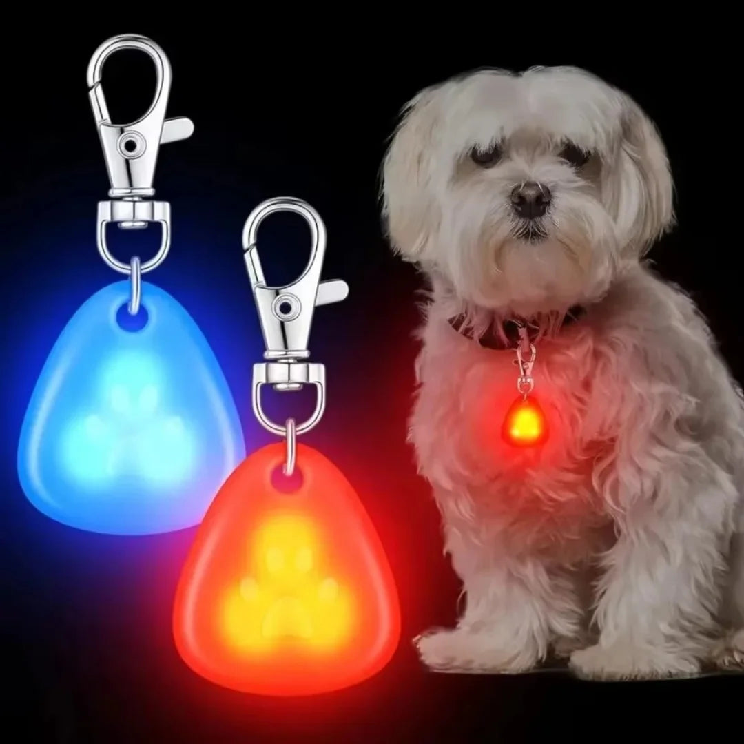 LED Pet Pendant Collar Waterproof Dog Collar Light for Outdoor Walking Safety Silicone LED Dog Collar