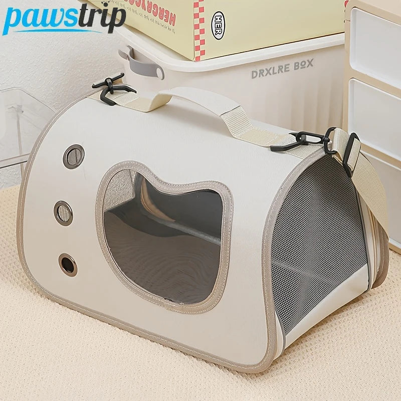 Portable Pet Carrier Bag for Small Dogs Cats Outdoor Foldable Cat Bag Breathable Cat Shoulder Bag Kitten Carrying Bag