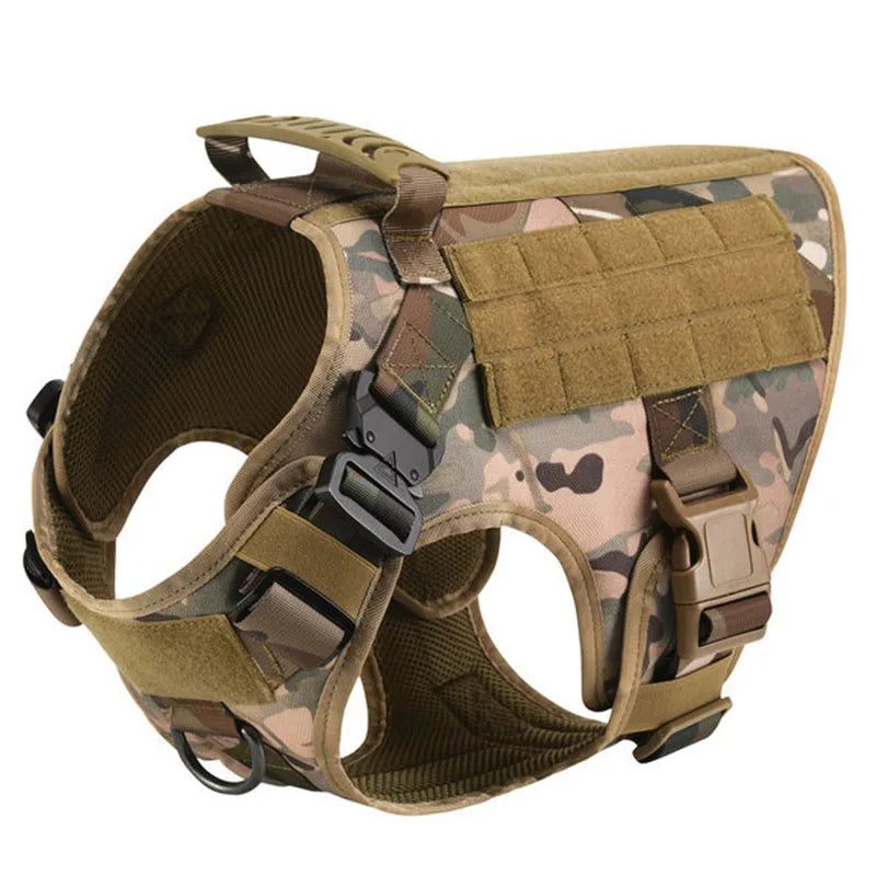 Military Large Dog Harness Training Pet Vest for French Bulldog