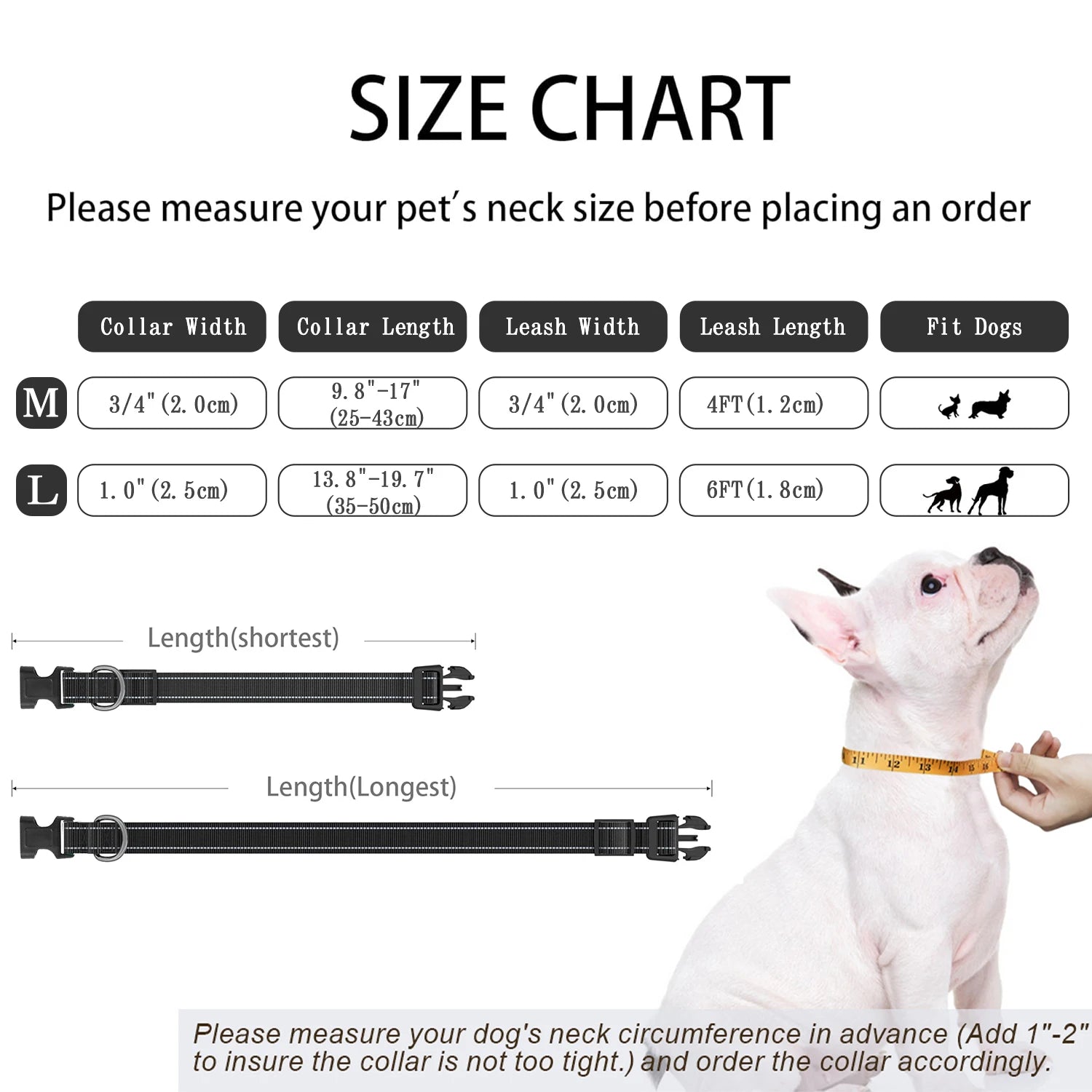 Waterproof AirTag Dog Collar & Reflective Dog Leash Set with Tracker Holder for Apple Tag,Adjustable Pet Collar for Large Dogs