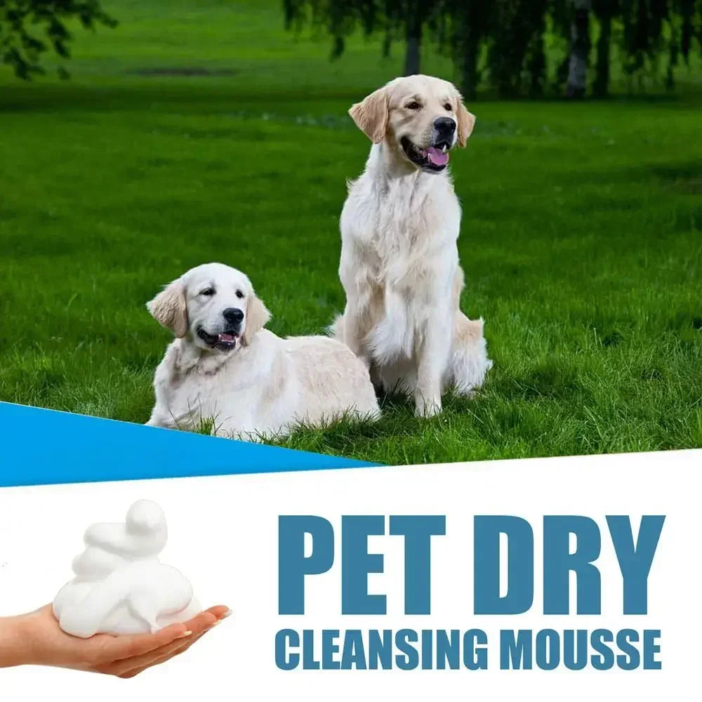 Waterless Cat Dog Shampoo No Rinse Dogs Cats Cleaning Mousse Pet Grooming Supplies for Safe Bathless Cleaning Odor Eliminator
